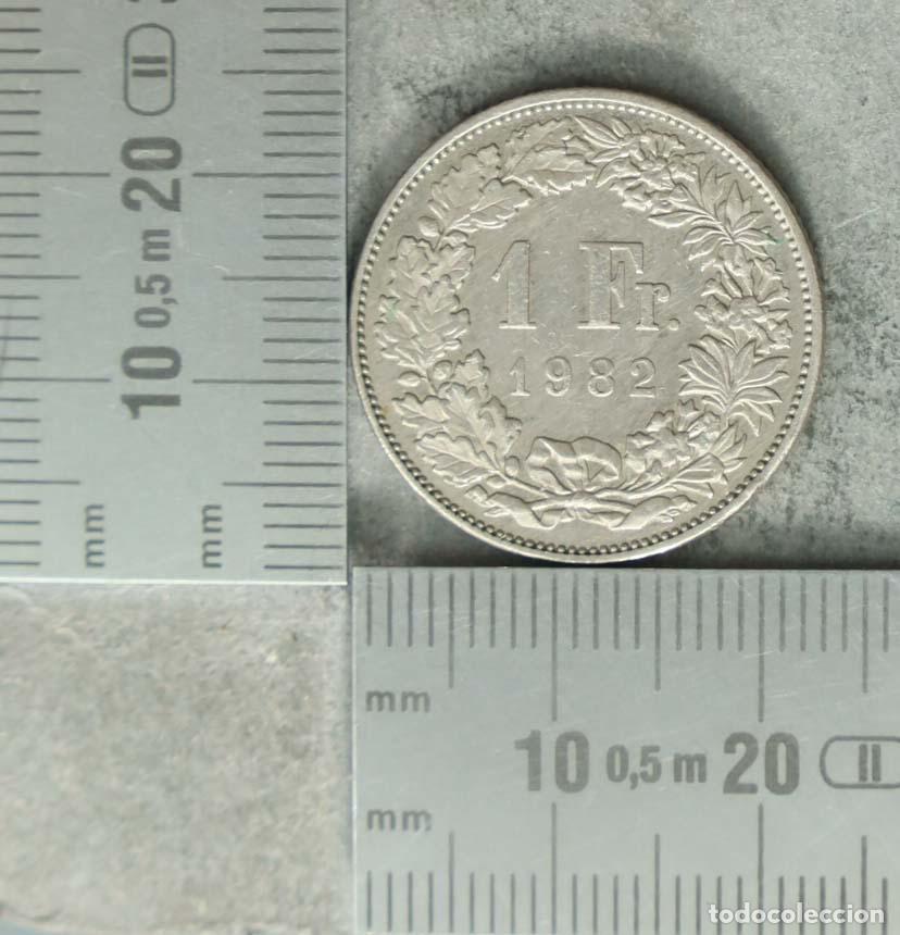 Monedas antiguas de Europa: MONEDA. 1 Franco - Suiza - Helvetia - 1982