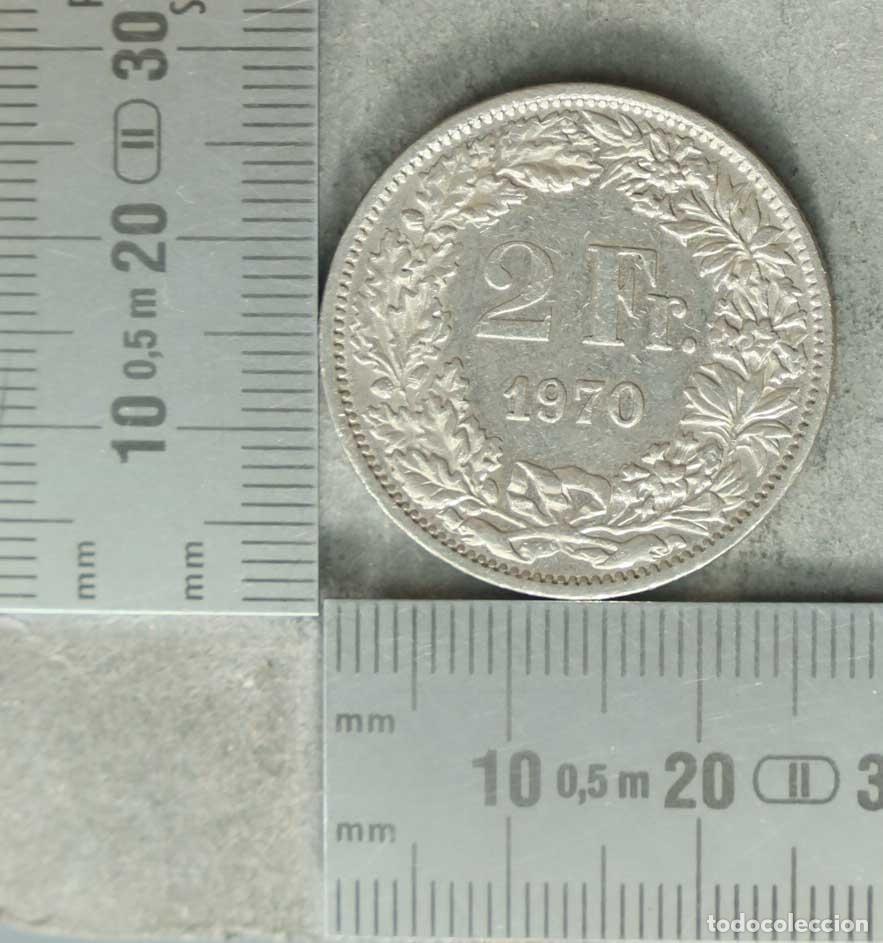Monedas antiguas de Europa: MONEDA. 2 Francos - Suiza - Helvetia - 1970