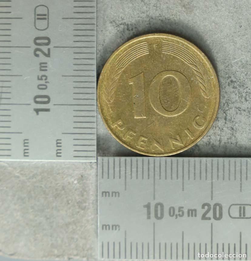 Monedas antiguas de Europa: MONEDA. 10 Pfennig - Alemania - Rep&uacute;blica Federal - 1991