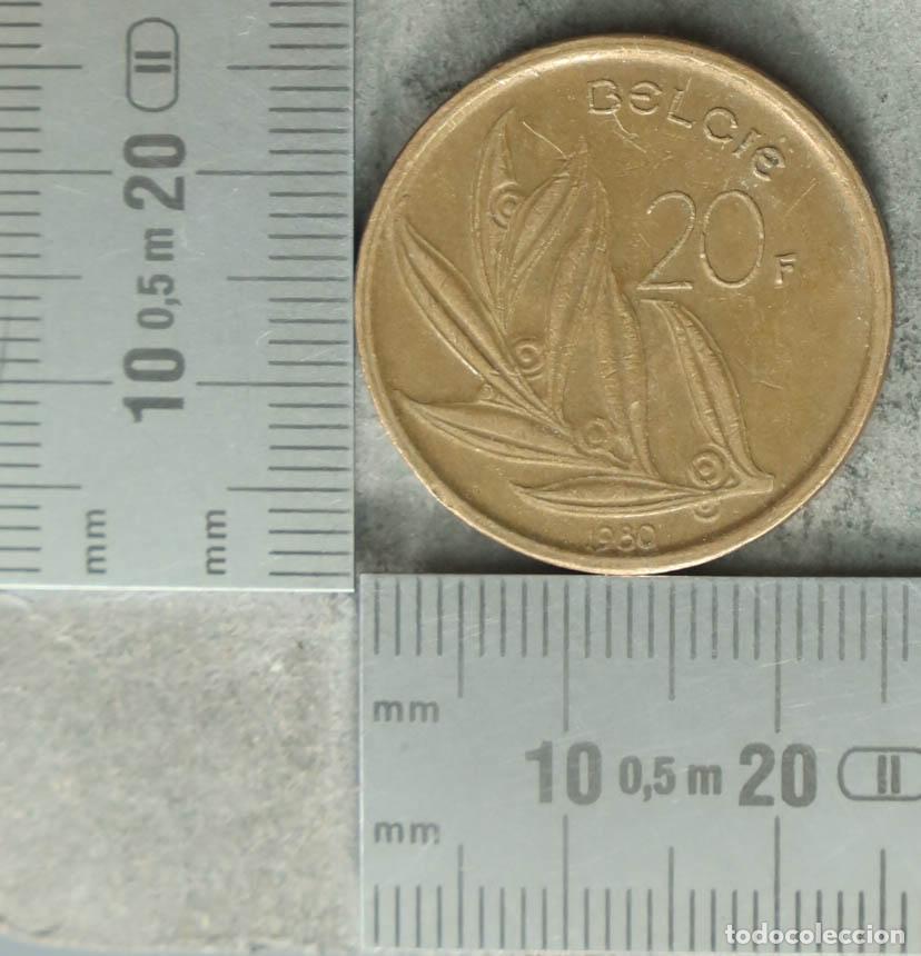 Monedas antiguas de Europa: MONEDA. 20 Francos - B&eacute;lgica - Balduino I - 1980 - Foto 1