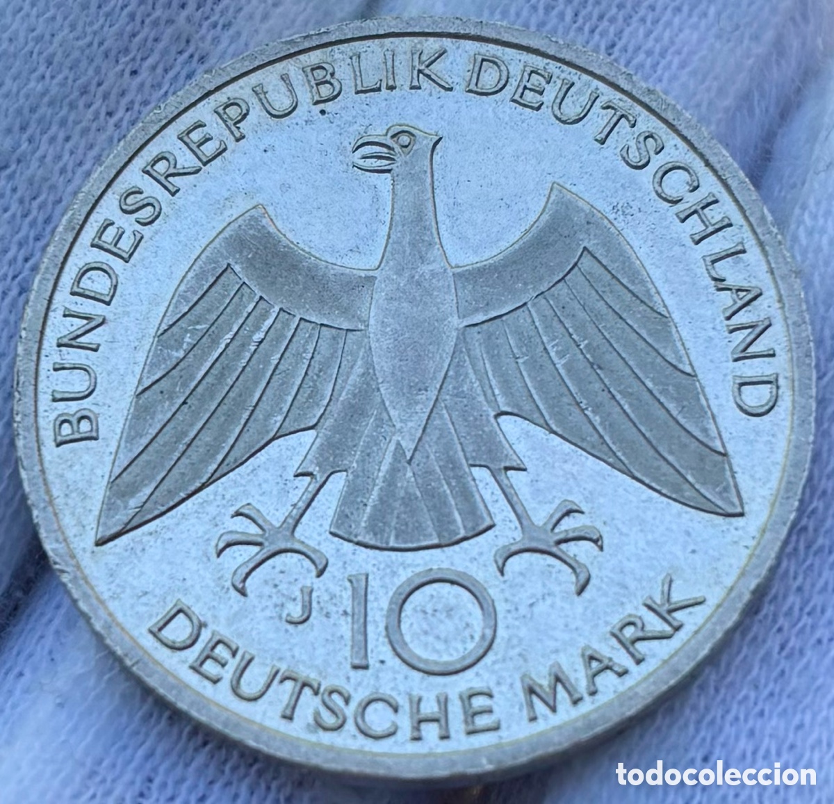 Monedas antiguas de Europa: Moneda PLATA ALEMANIA 10 Marcos 1972-J PROOF. Mark
