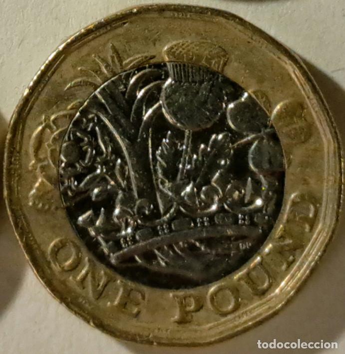 Monedas antiguas de Europa: Reino Unido UK 1 libra/pound 2016 KM#1378 Bimet&aacute;lica - Circulada