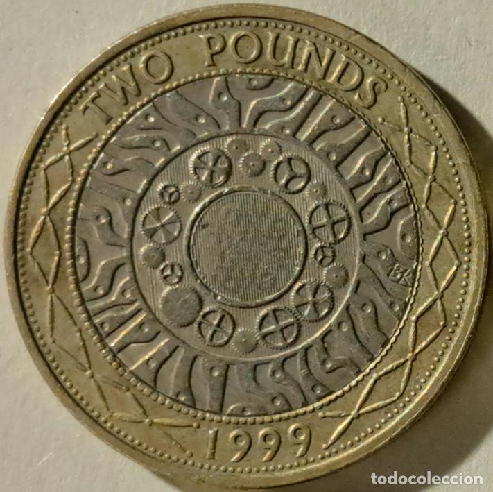 Monedas antiguas de Europa: Reino Unido UK 2 libras/pounds 1999 KM#994 Bimet&aacute;lica - Circulada