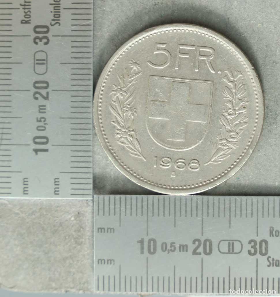 Monedas antiguas de Europa: MONEDA. 5 Francos - Suiza - Confoederatio Helvetica - 1968
