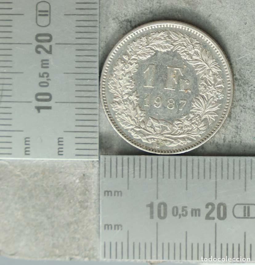 Monedas antiguas de Europa: MONEDA. 1 Franco - Suiza - Helvetia - 1987