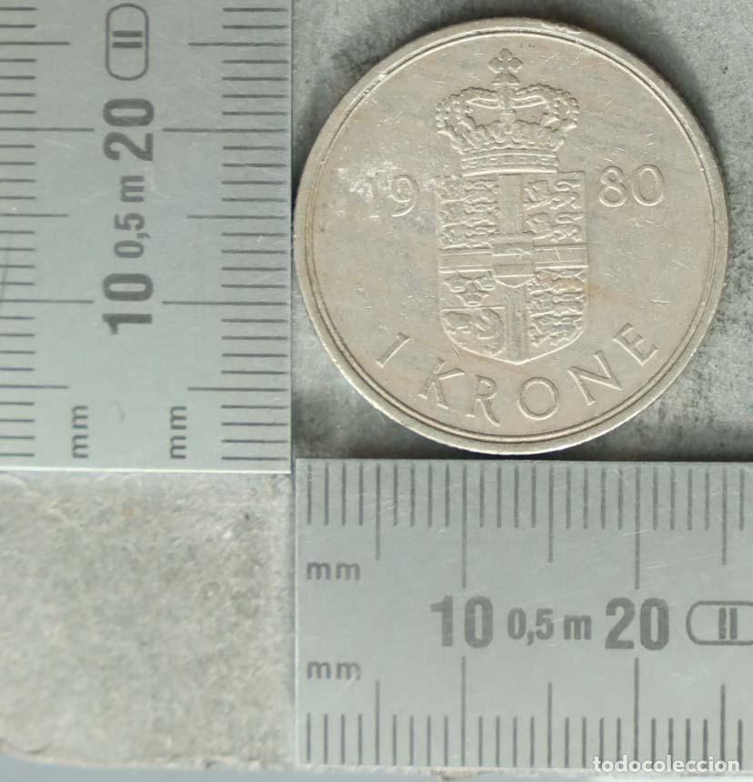 Monedas antiguas de Europa: MONEDA. 1 Krone - Dinamarca - Margrethe II - 1980