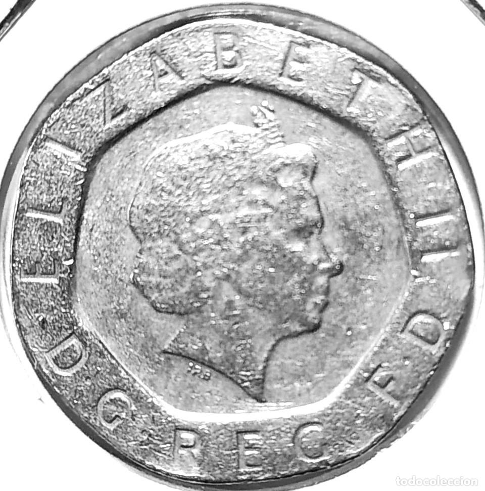 Monedas antiguas de Europa: REINO UNIDO (1982-2022) - 20 PENIQUES 1998 - REINA ISABEL II - A - 5 GR. CUPRONIQUEL - DIAMETRO 21,4