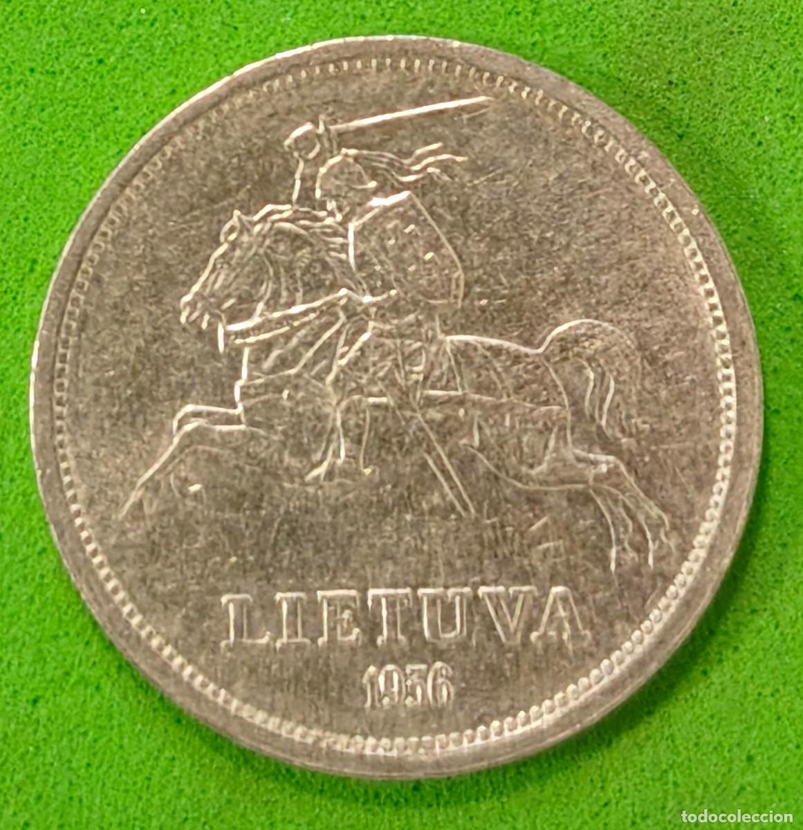 Monedas antiguas de Europa: LITUANIA A&Ntilde;O 1936 5 LITAI PLATA (750) JONAS BASANAVICIUS&rdquo;. PESO 9 GR