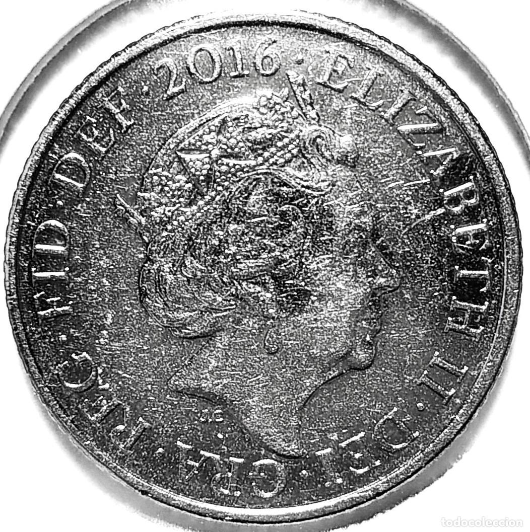 Monedas antiguas de Europa: REINO UNIDO (1982-2022) - 10 PENIQUES 2016 - REINA ISABEL II - A - 6,50 GR. ACERO NIQUELADO