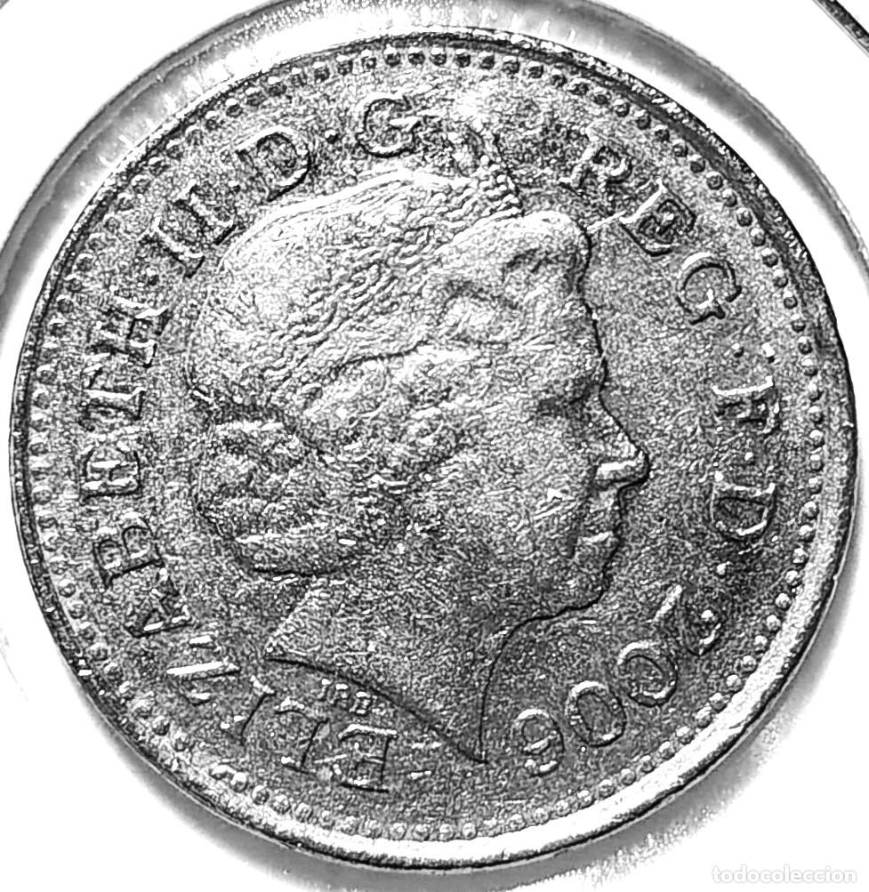 Monedas antiguas de Europa: REINO UNIDO (1982-2022) - 10 PENIQUES 2006 - REINA ISABEL II - A - 6,50 GR. CUPRONIQUEL