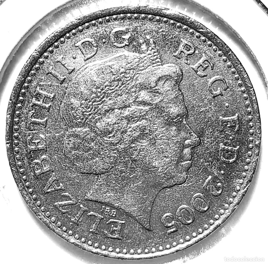 Monedas antiguas de Europa: REINO UNIDO (1982-2022) - 10 PENIQUES 2005 - REINA ISABEL II - A - 6,50 GR. CUPRONIQUEL