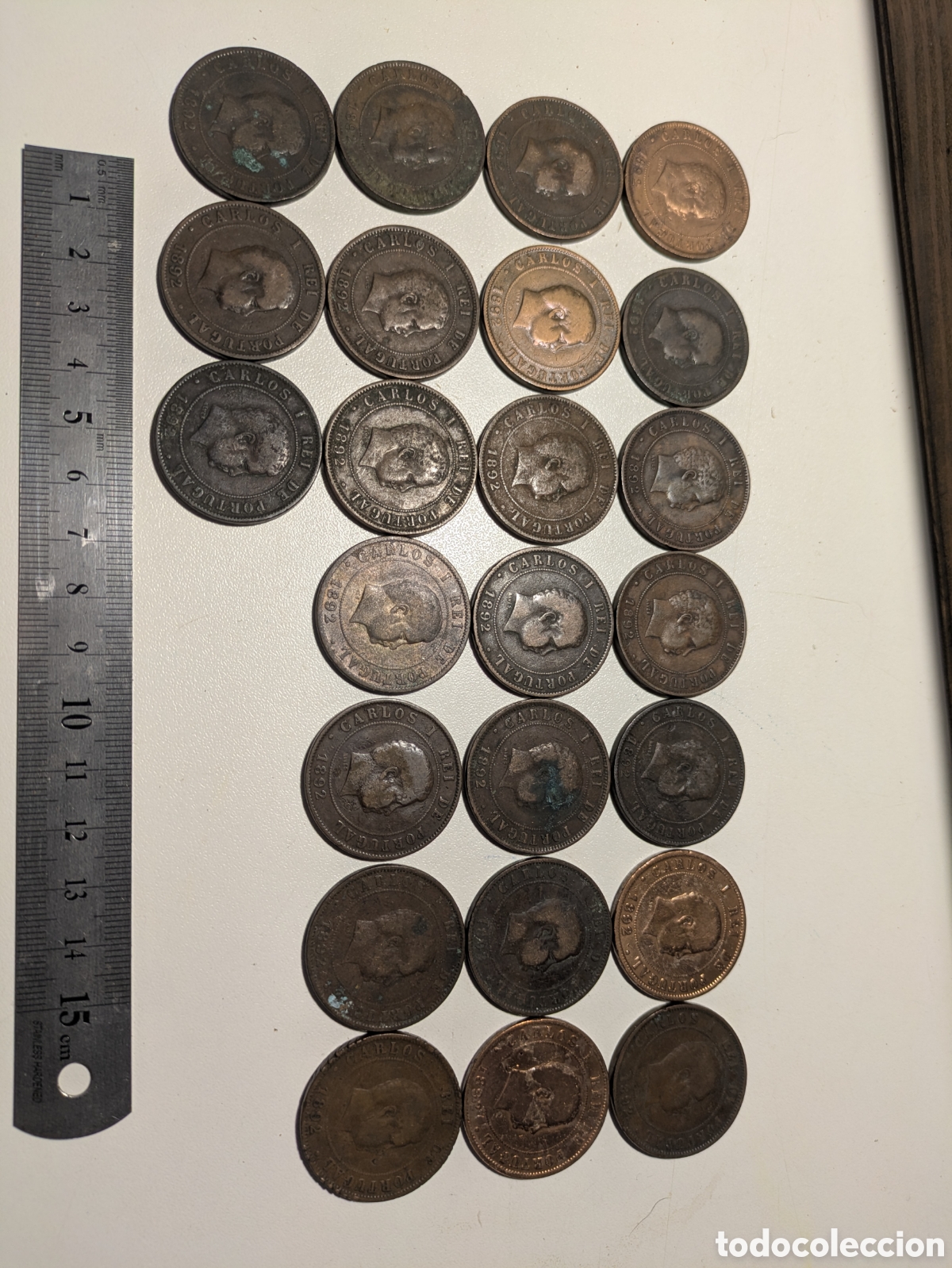 Monedas antiguas de Europa: Monedas 20 reis Portugal s.xix