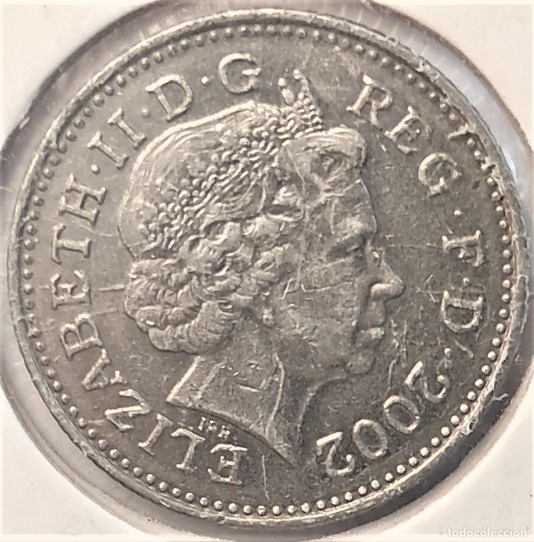 Monedas antiguas de Europa: REINO UNIDO (1982-2022) - 10 PENIQUES 2002 - REINA ISABEL II - A - 6,50 GR. CUPRONIQUEL