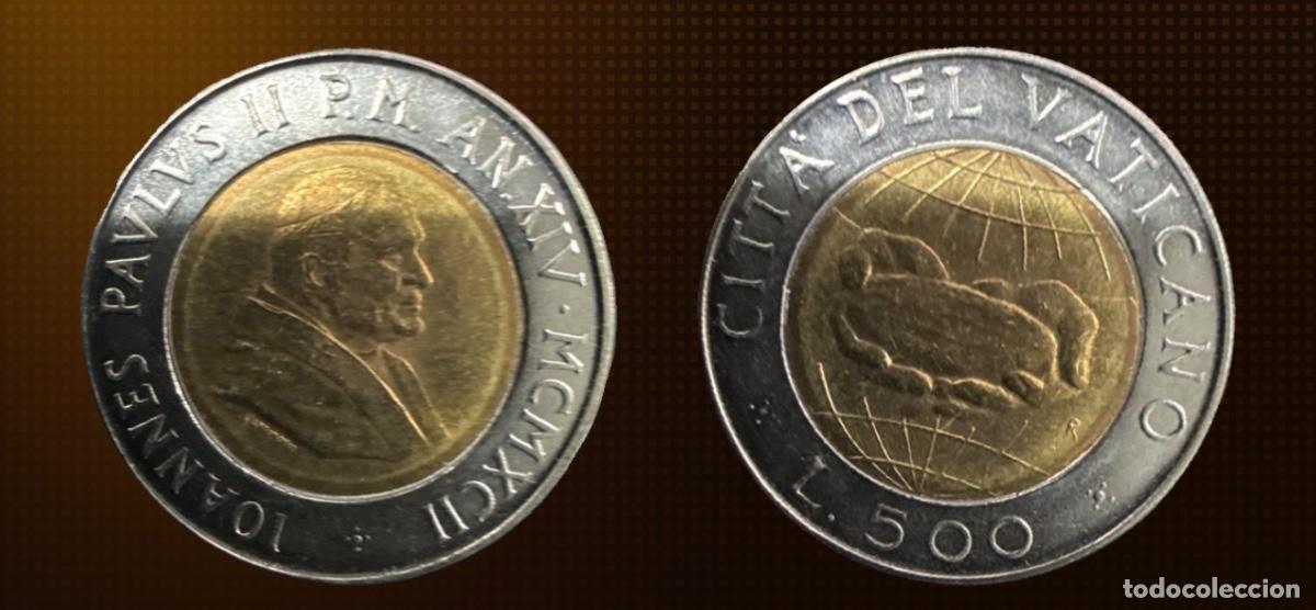 Monedas antiguas de Europa: Ciudad del Vaticano 500 liras 1992