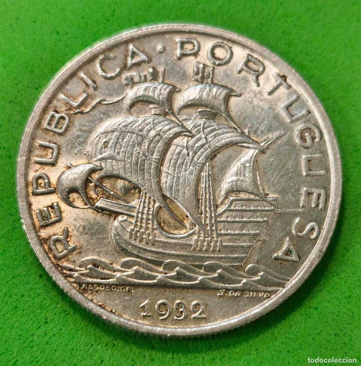 Monedas antiguas de Europa: PORTUGAL. A&Ntilde;O 1932. 10 ESCUDOS PLATA (835). PESO 12,7 GR