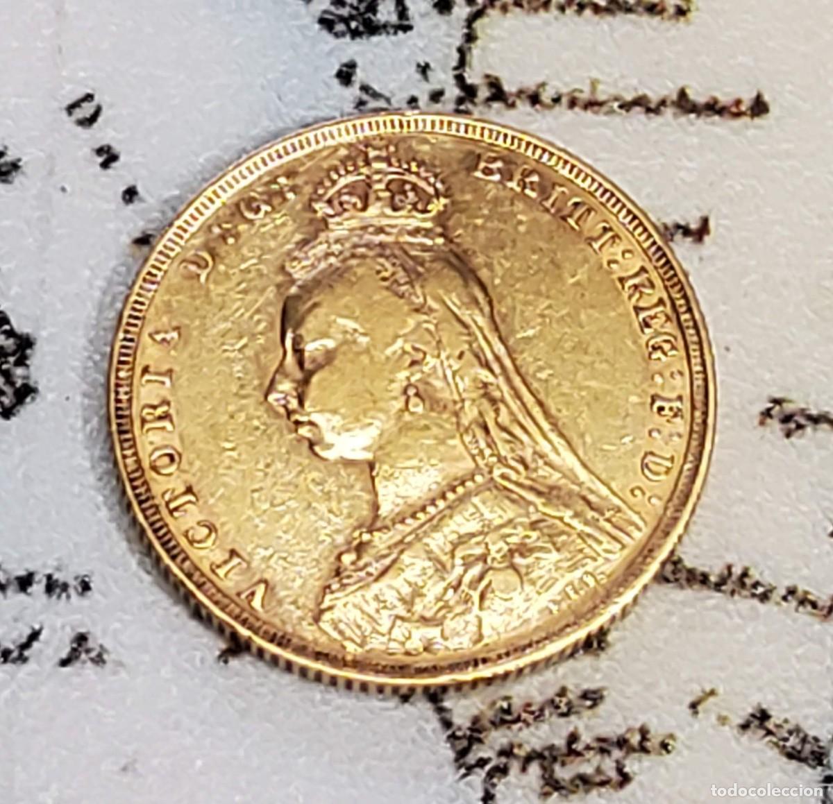 Monedas antiguas de Europa: 1 SOBREANO DE ORO DE INGLATERRA DEL A&Ntilde;O 1869.EXTRAORDINARIO ESTADO