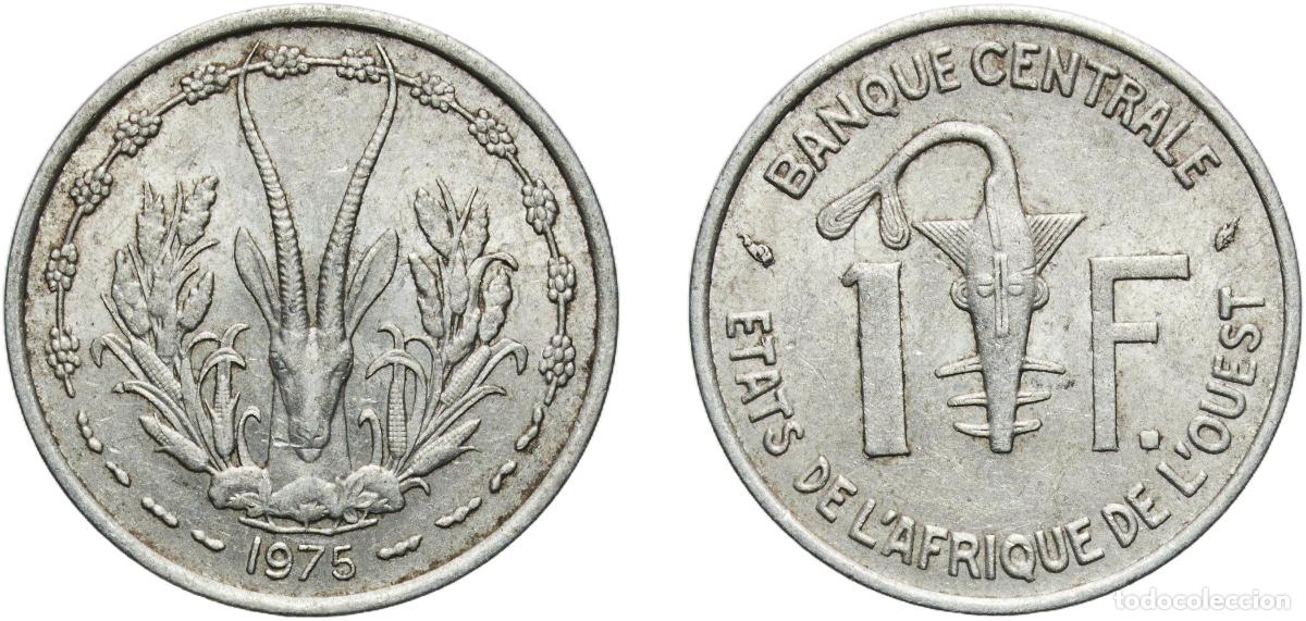 Monedas antiguas de Europa: Western African States Central Bank of Western African States 1975 1 Franc CFA Aluminium (95% Alumi