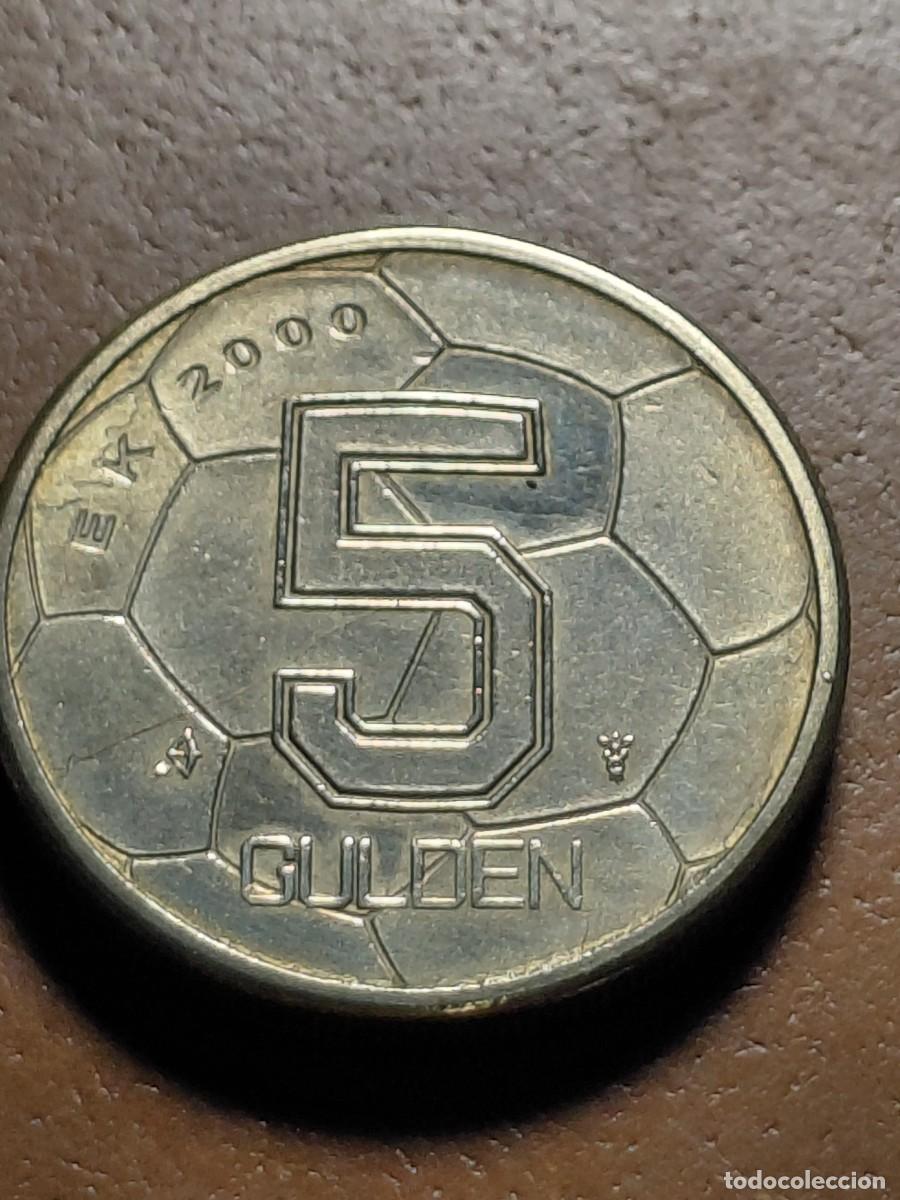 Monedas antiguas de Europa: HOLANDA - PAISES BAJOS - 1 GULDEN 2000 KM231 - Copa de Europa de Futbol 2000