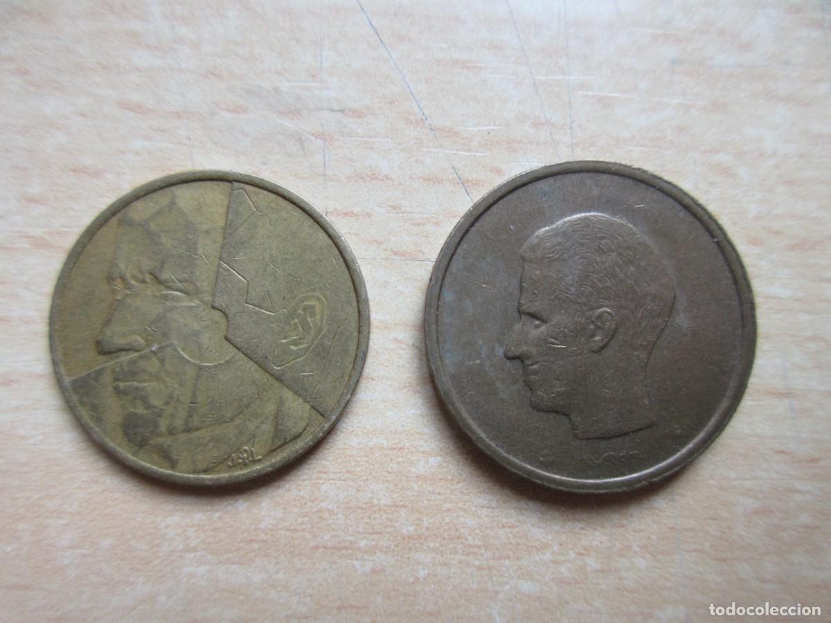 Monedas antiguas de Europa: 2 monedas B&eacute;lgica diferentes