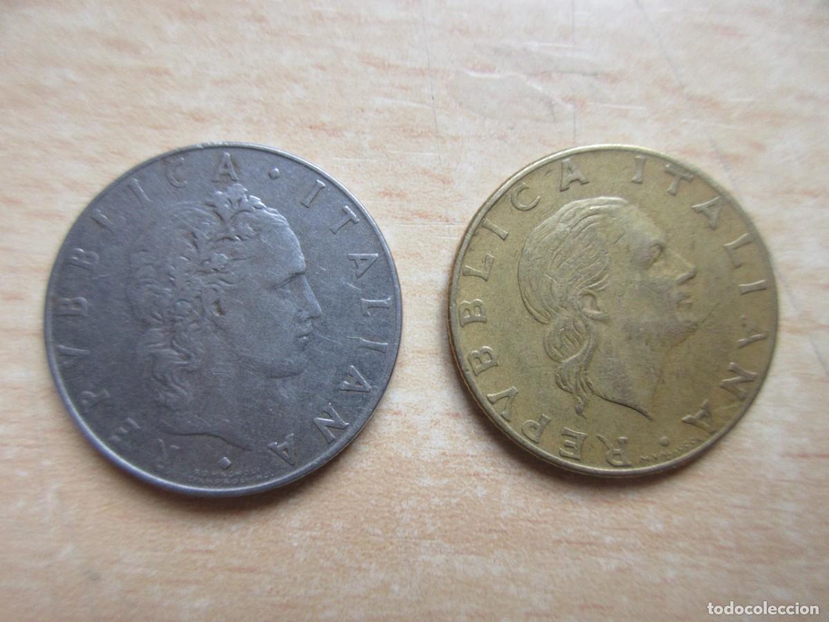 Monedas antiguas de Europa: 2 monedas Italia diferentes