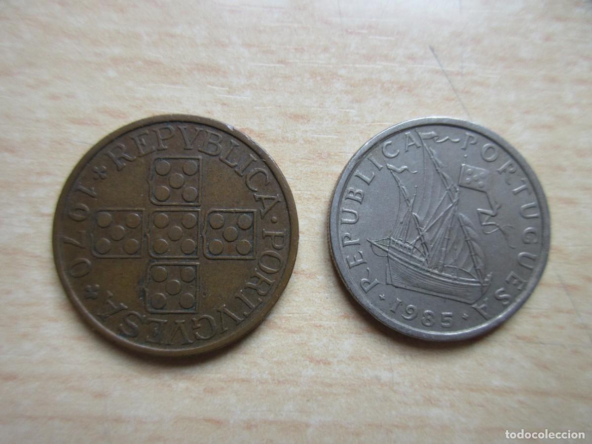 Old Coins of Europe: 2 monedas Portugal diferentes