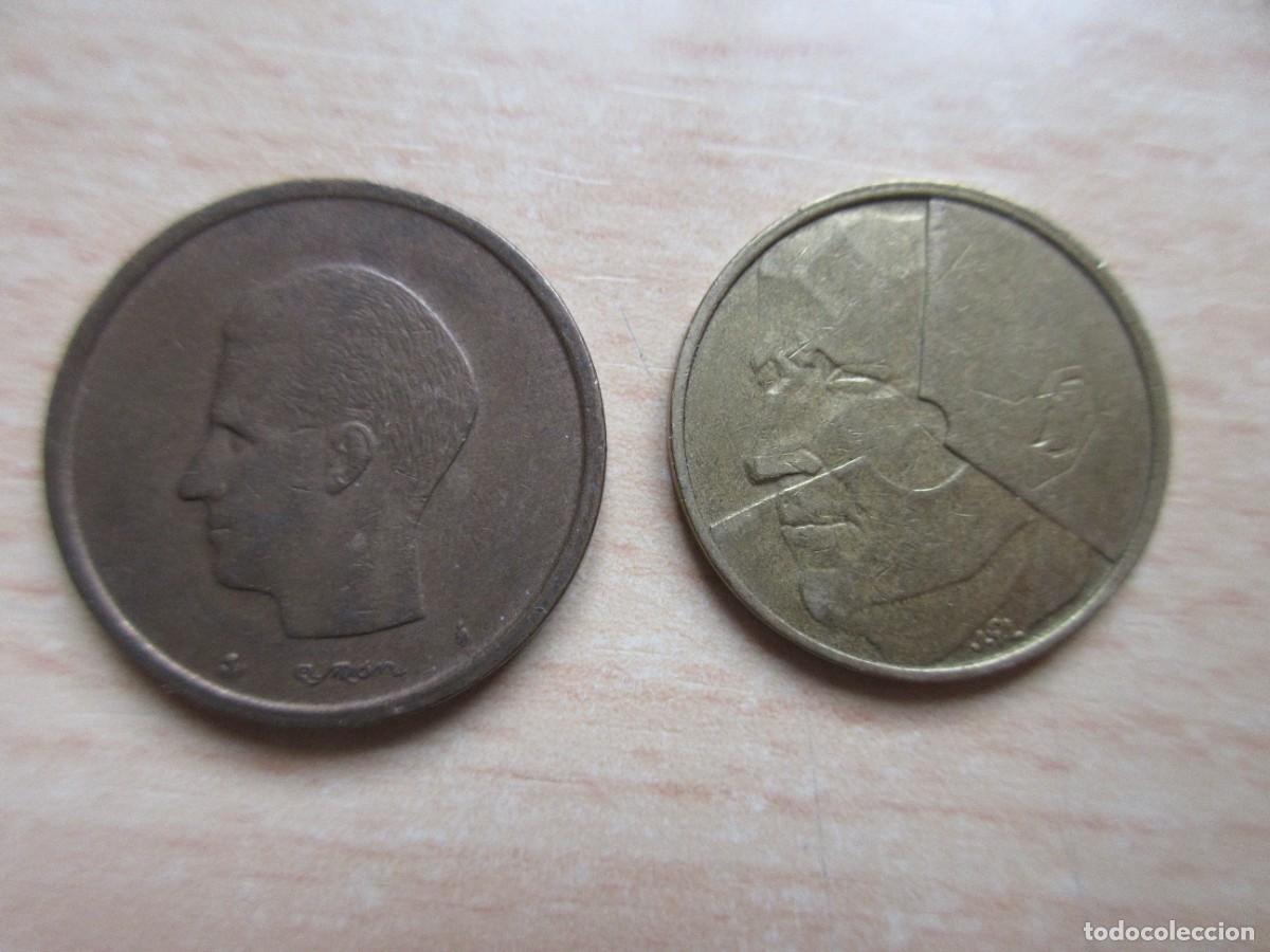 Monedas antiguas de Europa: 2 monedas B&eacute;lgica diferentes