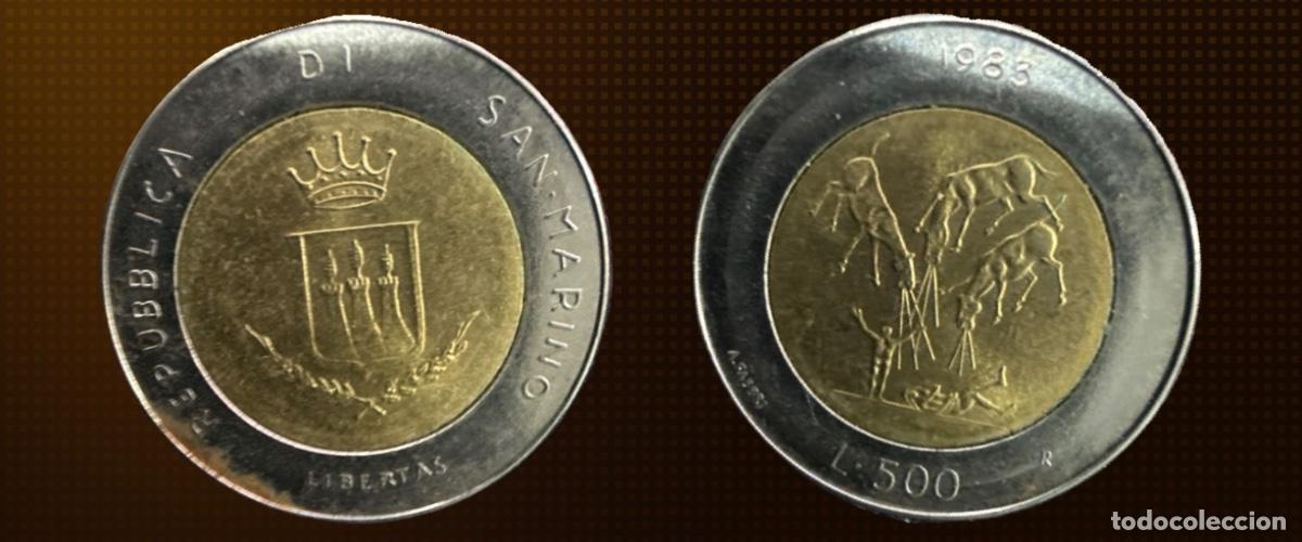 Monedas antiguas de Europa: San Marino 500 liras, Amenaza Nuclear &middot; 1983-R