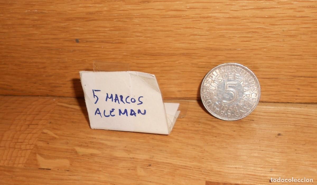Monete antiche di Europa: MONEDA 5 MARCOS ALEMANIA 1958 - DISPONGO de mas MONEDAS - 1&euro;y+