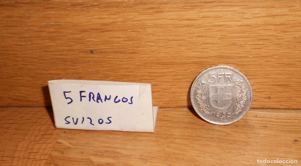 Monedas antiguas de Europa: MONEDA 5 FRANCO SUIZO 1953 ( SUIZA ) - DISPONGO de mas MONEDAS - 1&euro;y+