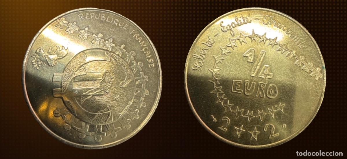 Monedas antiguas de Europa: Francia &frac14; euro, Dise&ntilde;o infantil &middot; 2002 Aluminium-Bronze SC
