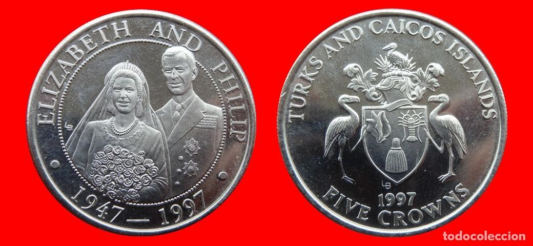 Monedas antiguas de Europa: 1 CORONA 1997 SIN CIRCULAR ISLAS TURCAS Y CAICOS-9047SC