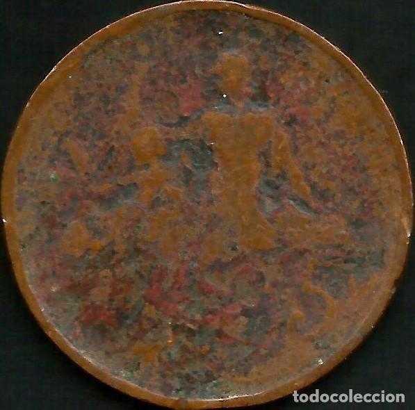 Monedas antiguas de Europa: FRANCIA - 5 CENTIMES - KM 842 - CIRCULADA (VER IMAGENES)