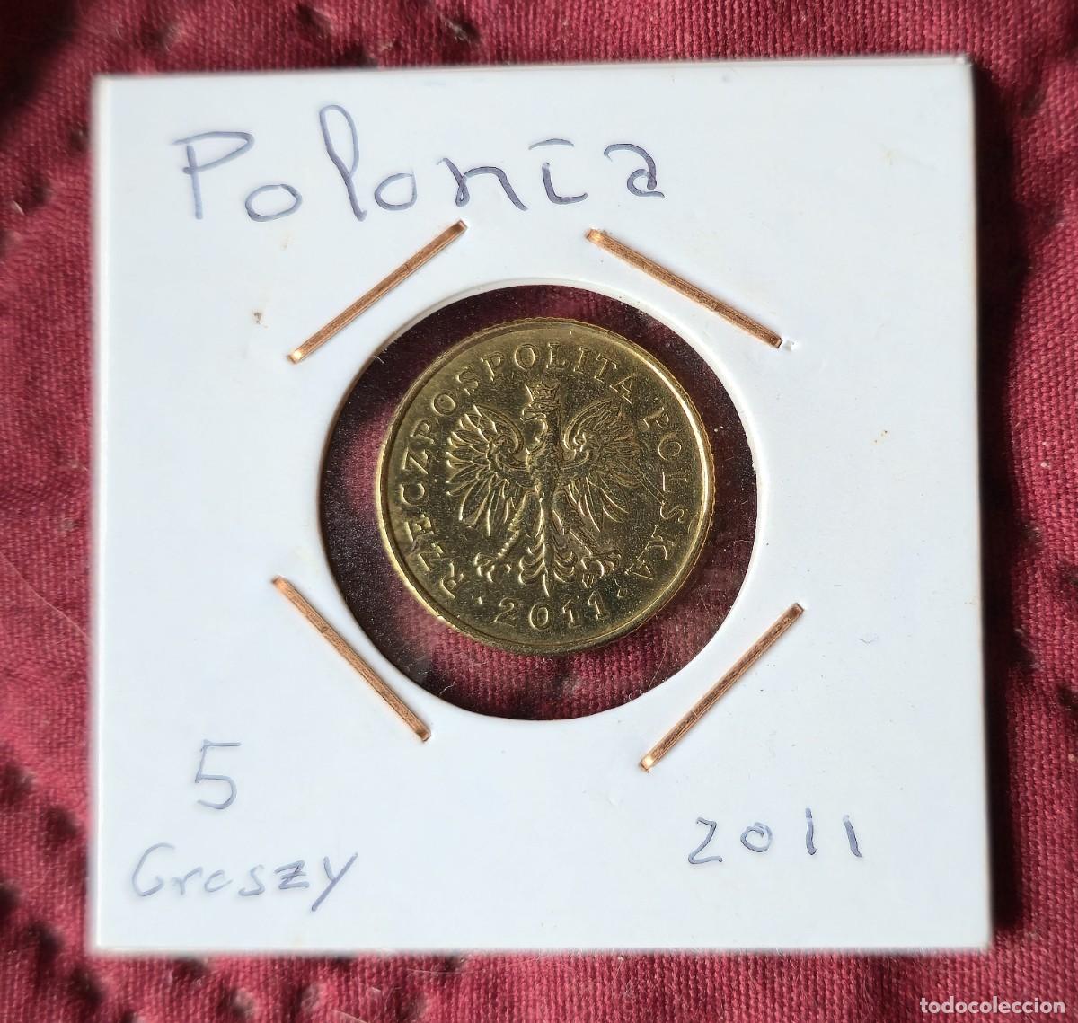 Monedas antiguas de Europa: MONEDA DE POLONIA 2011 - 5 GROSZY - MONEDA ENCARTONADA
