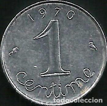 Monedas antiguas de Europa: FRANCIA 1970 - 1 CENTIME - KM 928 - CIRCULADA