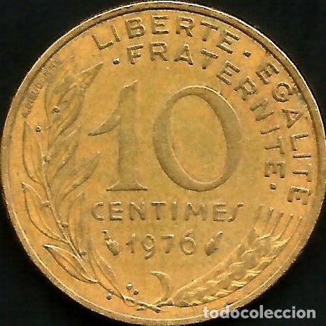 Monedas antiguas de Europa: FRANCIA 1976 - 10 CENTIMES - KM 929 - CIRCULADA