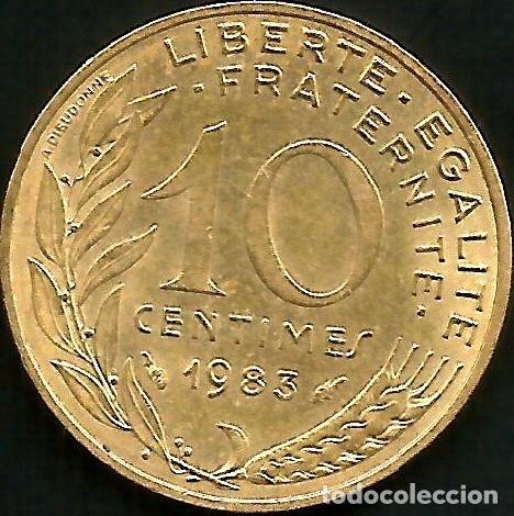 Monedas antiguas de Europa: FRANCIA 1983 - 10 CENTIMES - KM 929 - CIRCULADA