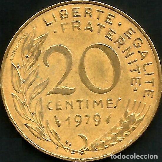 Monedas antiguas de Europa: FRANCIA 1979 - 20 CENTIMES - KM 930 - CIRCULADA