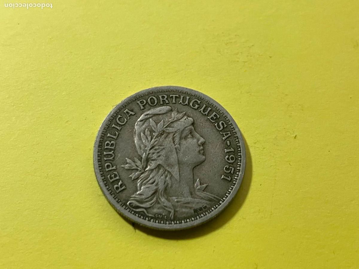 Monedas antiguas de Europa: Portugal - 50 centavos 1951