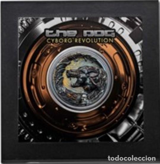 Monedas antiguas de Europa: Perro Cyborn Revoluci&oacute;n 3 oz plata excepcional y escasa moneda