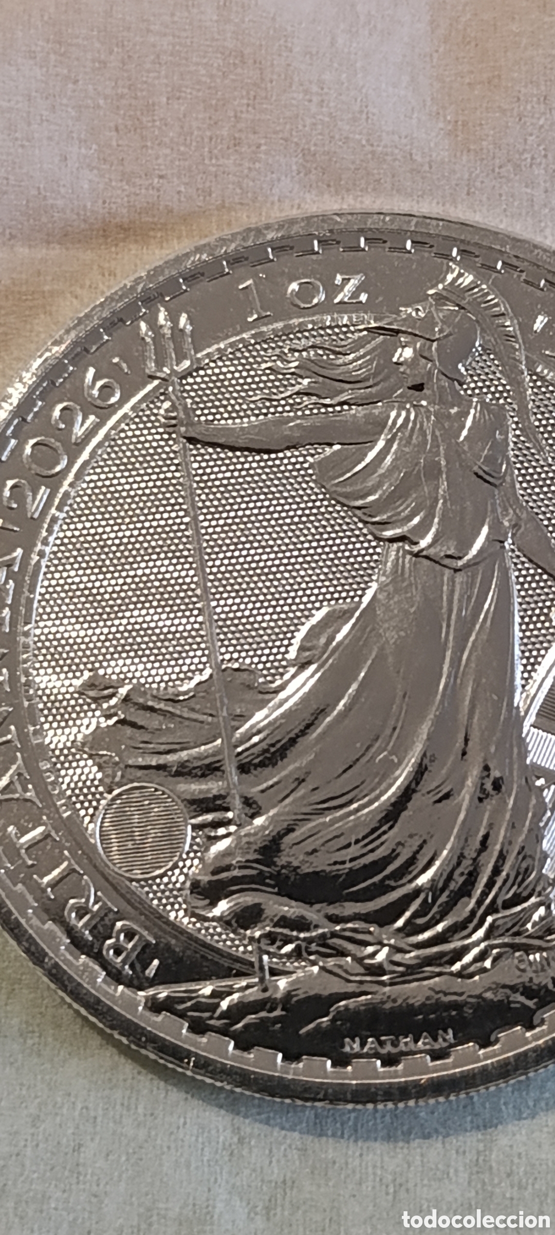 Monedas antiguas de Europa: BRITANNIA &rdquo;1&rdquo;: 1 ONZA PLATA 99,9%