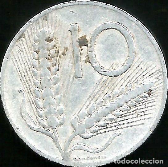 Monedas antiguas de Europa: ITALIA 1953 - 10 LIRE - KM 93 - CIRCULADA