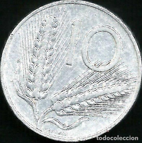 Monedas antiguas de Europa: ITALIA 1955 - 10 LIRE - KM 93 - CIRCULADA
