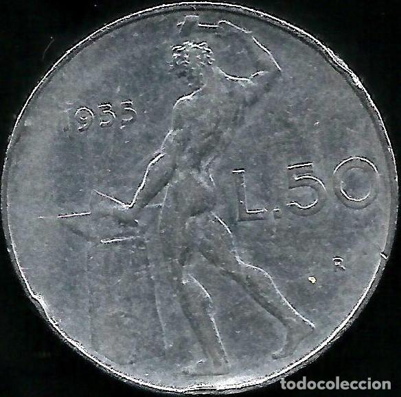 Monedas antiguas de Europa: ITALIA 1955 - 50 LIRE - KM 95.1 - CIRCULADA EBC