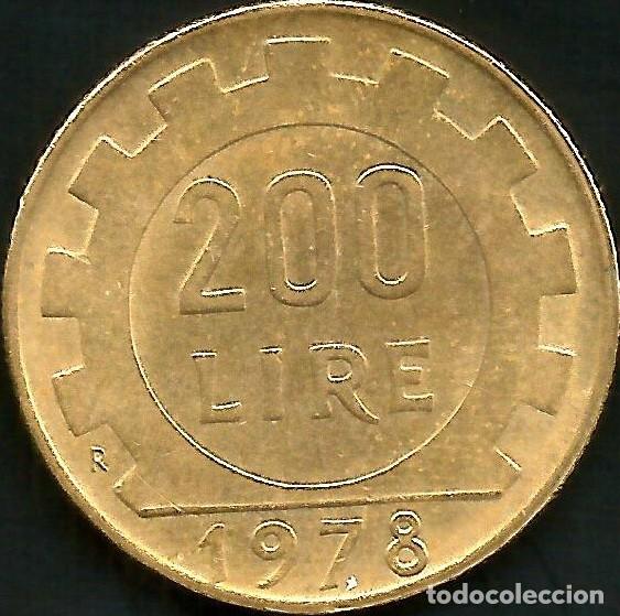 Monedas antiguas de Europa: ITALIA 1978 - 200 LIRE - KM 105 - CIRCULADA