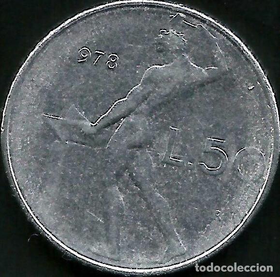 Monedas antiguas de Europa: ITALIA 1978 - 50 LIRE - KM 95.1 - CIRCULADA