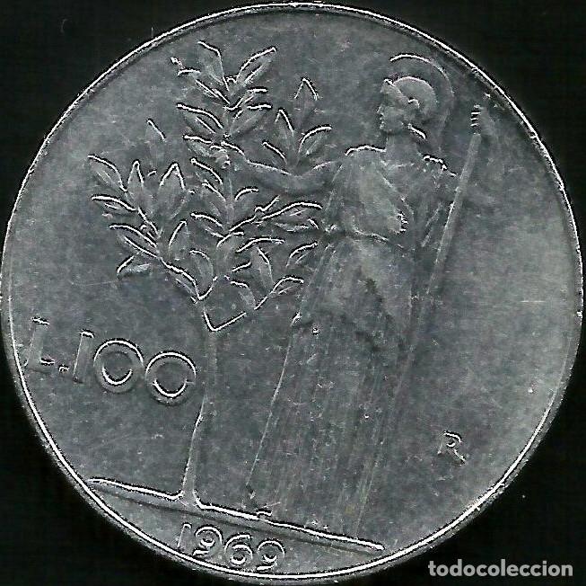 Monedas antiguas de Europa: ITALIA 1969 - 100 LIRE - KM 96.1 - CIRCULADA