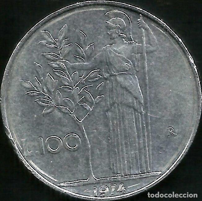 Monedas antiguas de Europa: ITALIA 1974 - 100 LIRE - KM 96.1 - CIRCULADA