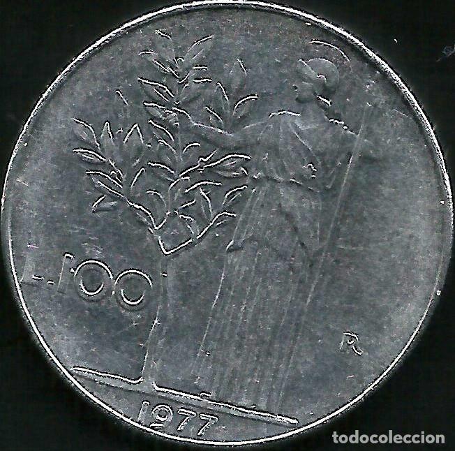 Monedas antiguas de Europa: ITALIA 1977 - 100 LIRE - KM 96.1 - CIRCULADA
