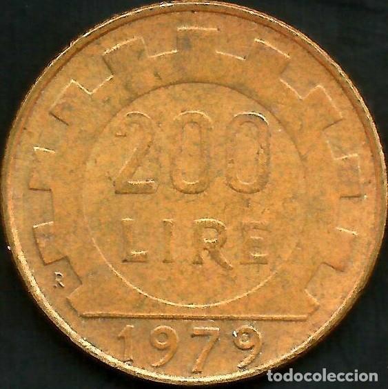 Monedas antiguas de Europa: ITALIA 1979 - 200 LIRE - KM 105 - CIRCULADA