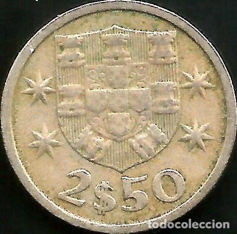 Monedas antiguas de Europa: PORTUGAL 1965 - 2 1/2 ESCUDOS - KM 590 - CIRCULADA